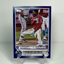 2022 Topps Series 1 Jazz Chisholm Future Stars Blue Parallel #6 Marlins