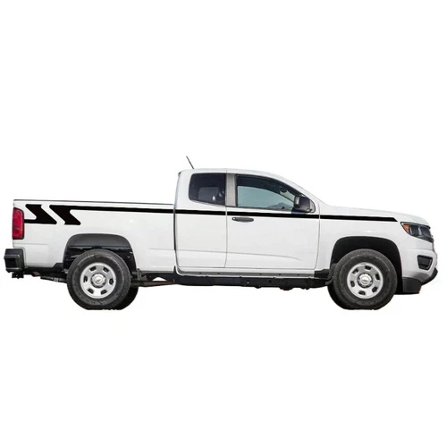 For Chevrolet Colorado 2pcs Car Door Side Stripes Graphics Vinyl Film Sticker - Foto 7 di 13