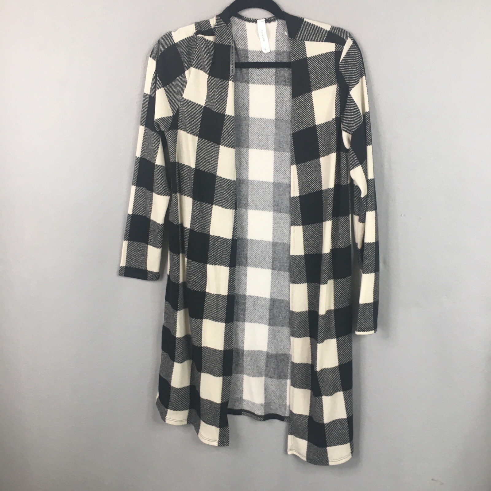 buffalo plaid duster jacket
