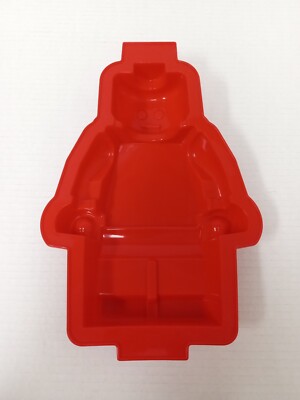 LEGO Minifigure Silicone Cake Pan Jello Bake Mold Mini Figure Red Man  Authentic