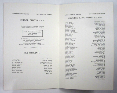 Vintage Boy Scout President Ford Dinner Menu Eagle Scout Western Council 1978 - Picture 6 of 6
