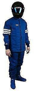 Simpson 0304311 STD 6 Driving Racing Suit Large Blue Twill NEW