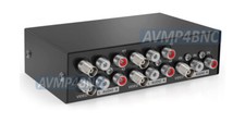 1 To 4 Video Audio Splitter For BNC RCA 
