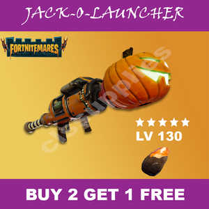 Fortnite 130 Fire Jack O Launcher Godroll X5 Buy 2 Get 1 Free Xbox - image is loading fortnite 130 fire jack o launcher godroll x5
