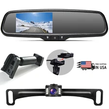 4.3" Monitor With NO.1 Bracket CMOS Color 6LED DC12V License Plate Backup Camera