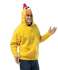 Rasta Imposta ADULT Cross-Eyed Chicken Haha Zip Up Sweatshirt Hoodie 2XL 50-52