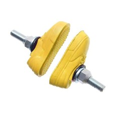 OLD SCHOOL BMX KOOL STOP VANS BRAKE PADS SHOES YELLOW