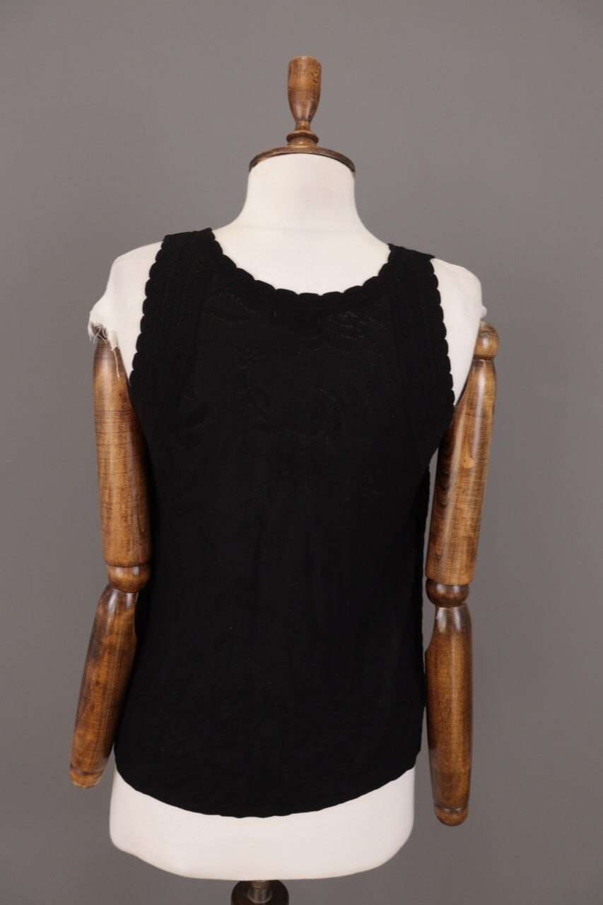 IVKO Sleevless Pullover Structure Pattern Black S… - image 5