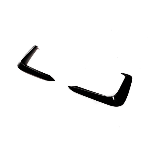 Glanz Schwarz Front Stoßstangen Flossen Flaps Canards für Audi A5 Sline S5 B9 - Picture 5 of 9