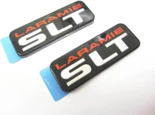 2Pc SLT Laramie B Pillar Cab Emblems 3D Badge for 1500 2500 3500 55274860AB