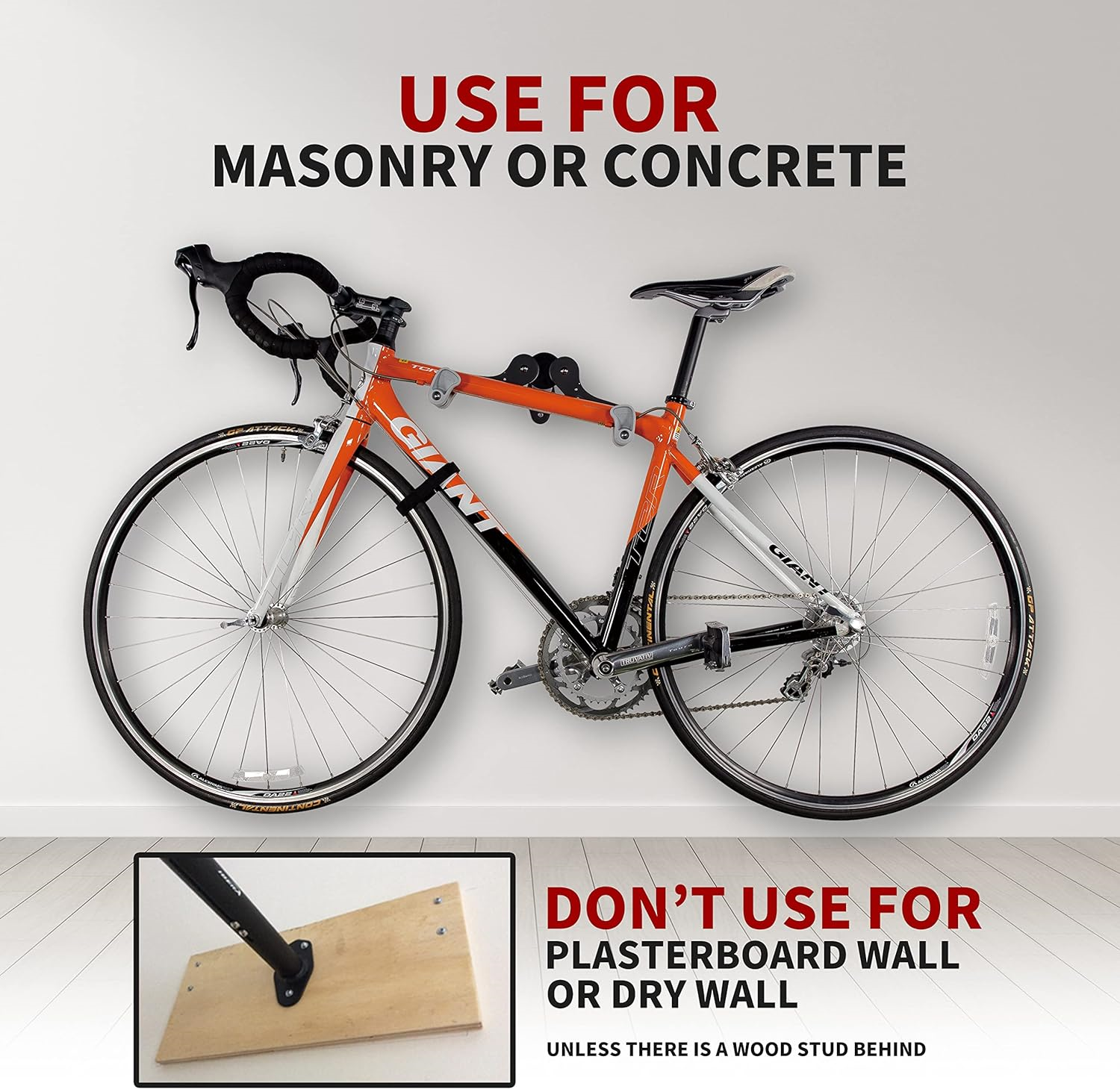 ibera horizontal bicycle bike wall