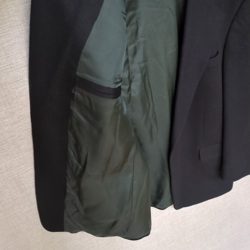 Franco Lanzetti Cashmere Wool Blazer, Black Men's Size 46R - Picture 6 of 20