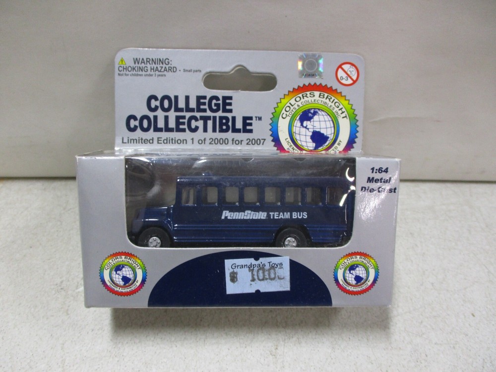 Colors Bright Penn State Team Bus 1/64