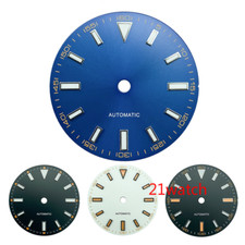 29mm Blue Sterile Watch Dial Milgauss Sun-Brushed No Date Fit ETA2824 Miyota8215