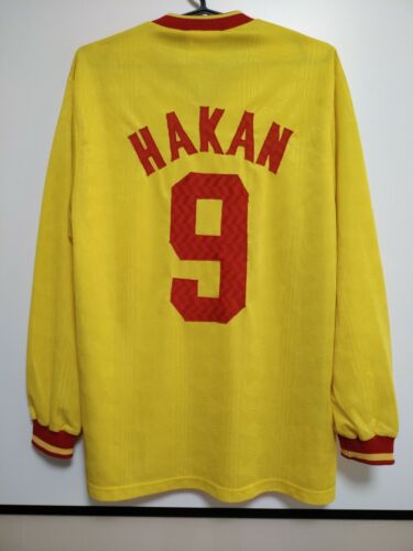 Größe L Galatasaray 1992-1993 Home Football Shirt Trikot Hakan Sukur #9