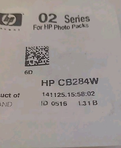 OEM Expired HP 02 Series Ink Cartridge C8719w Cb279w-a Cb284w,Cb282 And A Cb283w - Picture 5 of 7