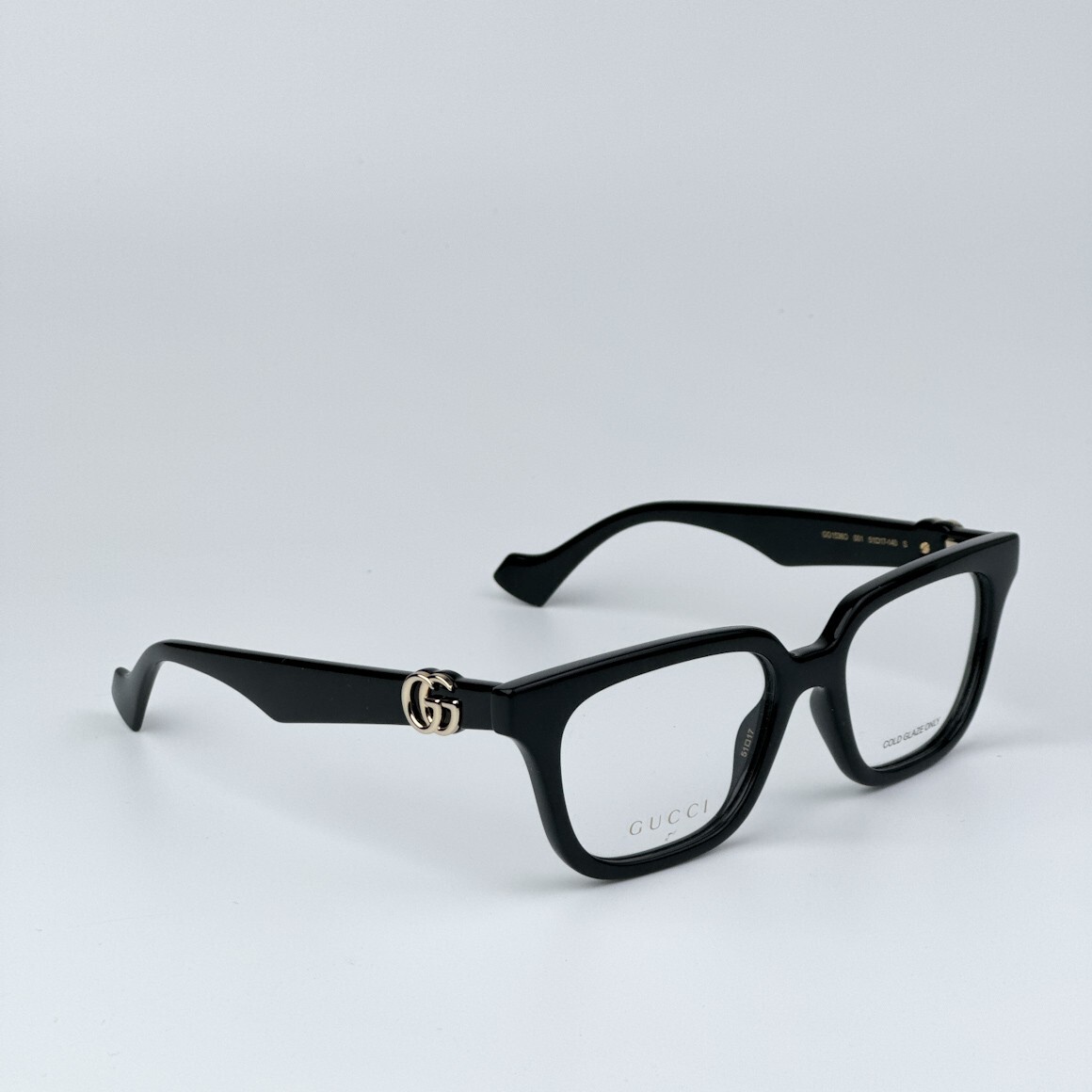 Gucci Women Eyeglasses Black Demo Square GG1536O 001 BRAND