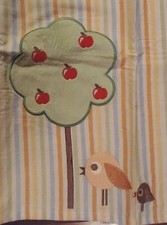 Avon Tiny Tillia Valances New yellow orange green white CUTE Apple Tree Birds