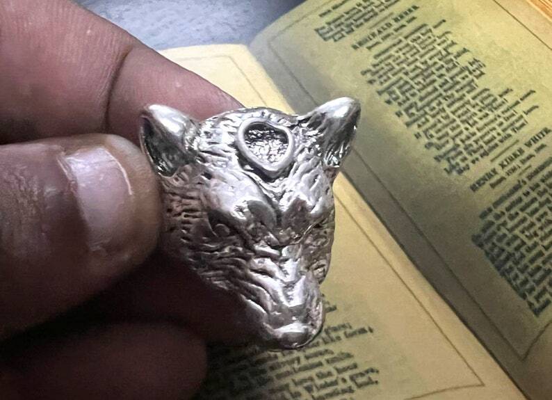 Bague HAU+TED Démoniaque Djinn Grendel - Fabriquée à La Main En Inde, à Usage Spirituel