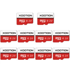 Kootion Micro SD Card 10pcs 2GB Ultra Micro SD Memory Cards For PC Laptop Tablet