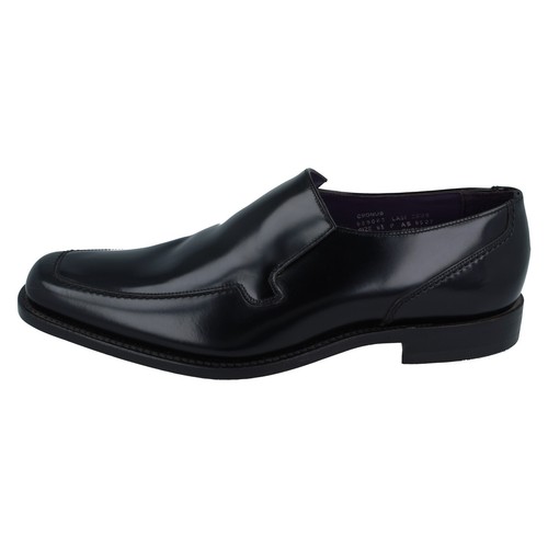 Mens Loake Slip On Shoes Cronus UK 8.5 F Black - Ex-Display A195 - Picture 2 of 22