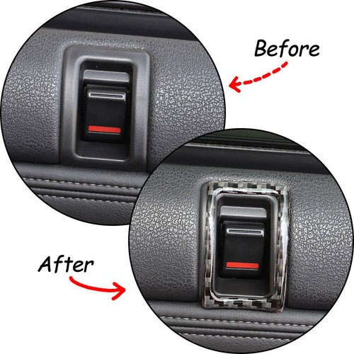 Carbon Fiber Car Door Lock Pins Frame Cover Trim For Nissan GTR R35 2008-16 - Imagen 3 de 7