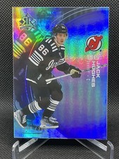 2021-22 Upper Deck Triple Dimensions Reflections Jack Hughes #24 205/300 Devils