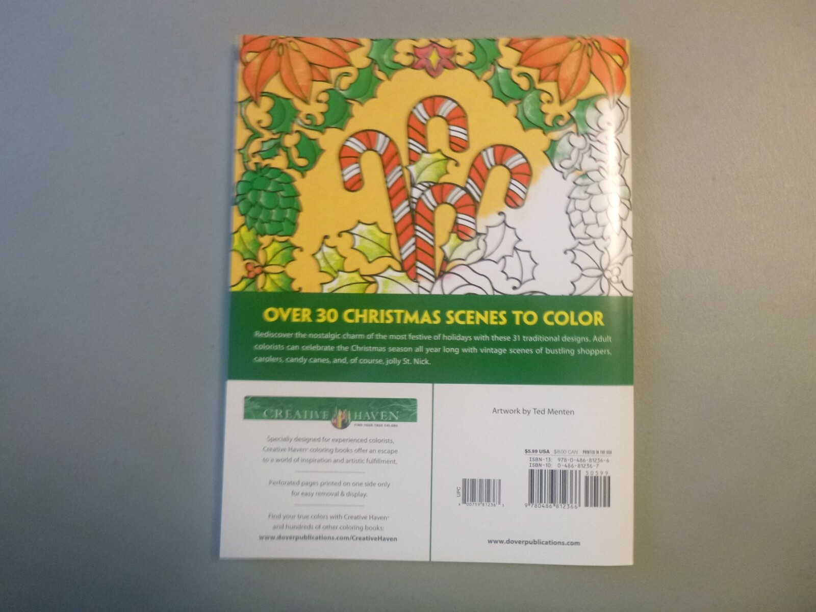 Creative Haven an Old-Fashioned Christmas Coloring Book by Ted Menten ...
