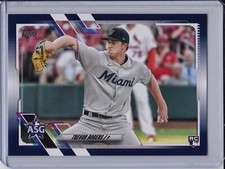Trevor Rogers 2021 Topps Update Blue Parallel Rookie MLB All-Stars Insert Card