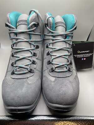 Garsport Women s Suede Nylon Snow Boots Grey/blue Size:9