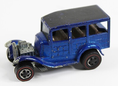 Vintage Original RedLine Hot Wheels CLASSIC 31 FORD WOODY 1968 USA Red Line