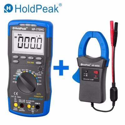Digital Multimeter NCV True RMS Duty Cycle Test With Clamp Adapter AC/DC Current