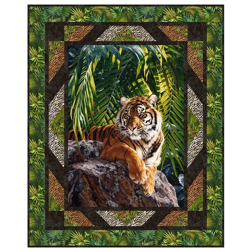 Northcott - Jungle Queen - Tiger Skin - Cream/Black, Fabric BTY - Picture 7 of 7