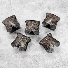 5pack Dragon Heads Gray Armor Blocks Accessories Lot for Minifigures DrCKJB8