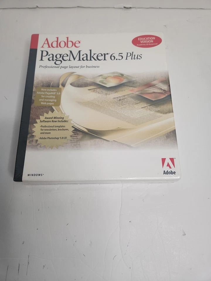 Adobe PageMaker 6.5 Education Version for Windows NEW SEALED - Image 3 of 4