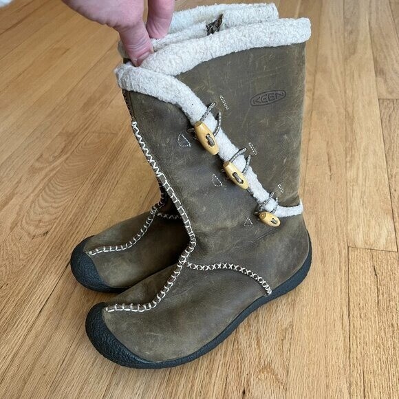 Stivali Keen Kaley in pelle di shearling da donna taglia 8