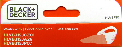 Filtre De Rechange Noir Pour Aspirateur Black & Decker Dustbuster - Modèles HLVB315...