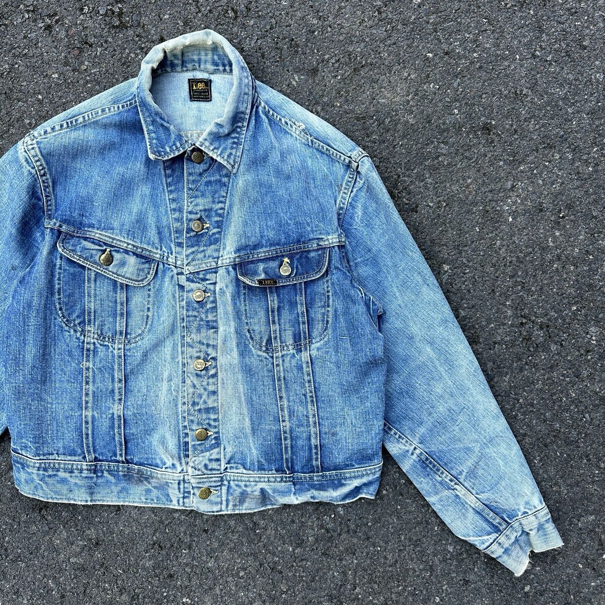 VTG 70s LEE 101J Sanforized Denim Jacket Type 2 Rockabilly VTG 70s LEE 101J Sanforized Denim Jacket Type 2 Rockabilly