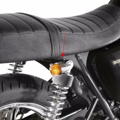 silber Blinker Blinker Gabel Klemmhalterungen Ohren Stoßdämpfer Halterungen Motorrad - Bild 4 von 6