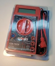 CEN-TECH 7 Function Digital Multimeter Tester  Multi AC/DC New/Sealed Free Ship
