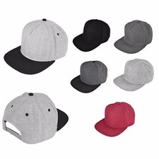 DALIX Baseball Cap Wool Hat Flat Bill Cap Urb...
