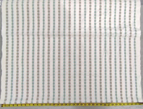Cotton striped floral vintage fabric embroidered Tablecloth Kitchen towel Sewing - Picture 13 of 15