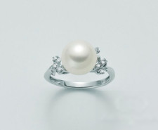 Anello Miluna Donna Oro Bianco 18kt Perla e Diamanti _PLI1301 TG 14
