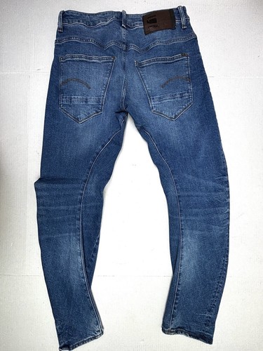 G Star Raw Jeans Mens 30X29 Blue Medium Fade Wash Arc 3D Slim EUC - Picture 2 of 9