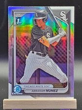 2024 Bowman Chrome Abraham Nunez Refractor /499 1st Chicago White Sox BCP-56