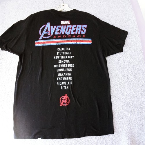 Marvel Avengers End Game Shirt Mens Large Graphic Tee Short Sleeve Black - Picture 3 of 7
