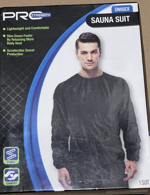 Pro Strength Unisex Sweat Sauna Suit L/XL Lightweight & Comfortable NIB C1