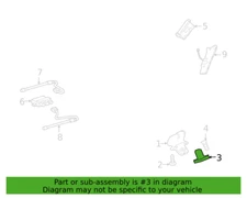 Liftgate Latch Striker - GENUINE GM (13530679)