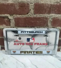 PITTSBURGH PIRATES  Metal LICENSE PLATE FRAME New Tag Express Rico PNC Park MLB