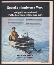 1969 Canadian Mercury ad 250ER Merc snowmobile